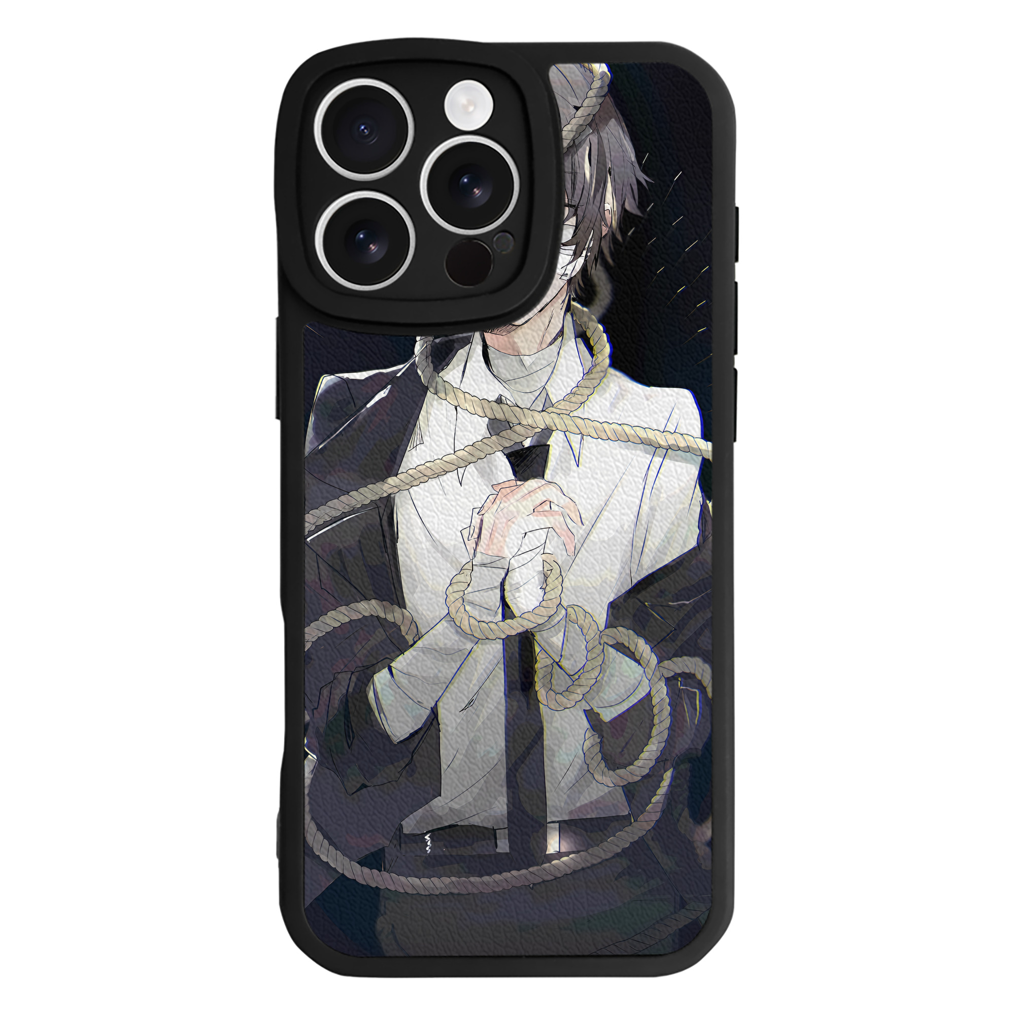 （画像用） 文豪ストレイドッグス Bungo Stray Dogs 【iPhone 16シリーズ対応】シリコンスマホケース（レザー調） 材質：シリコン